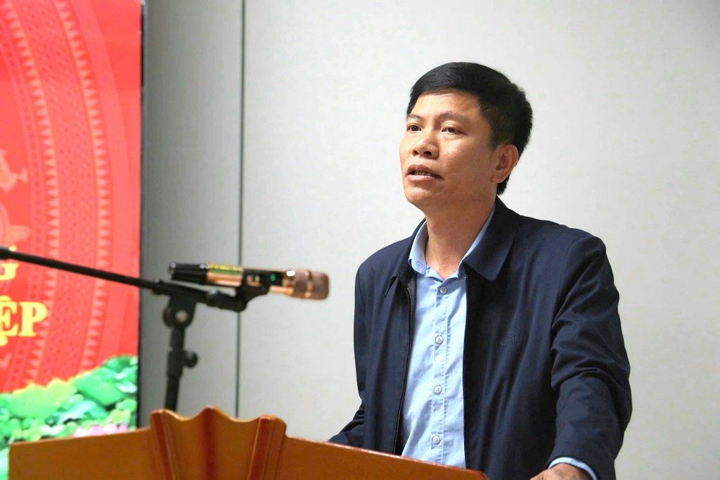 Đại diện chính quyền xã Thần Lĩnh phát biểu