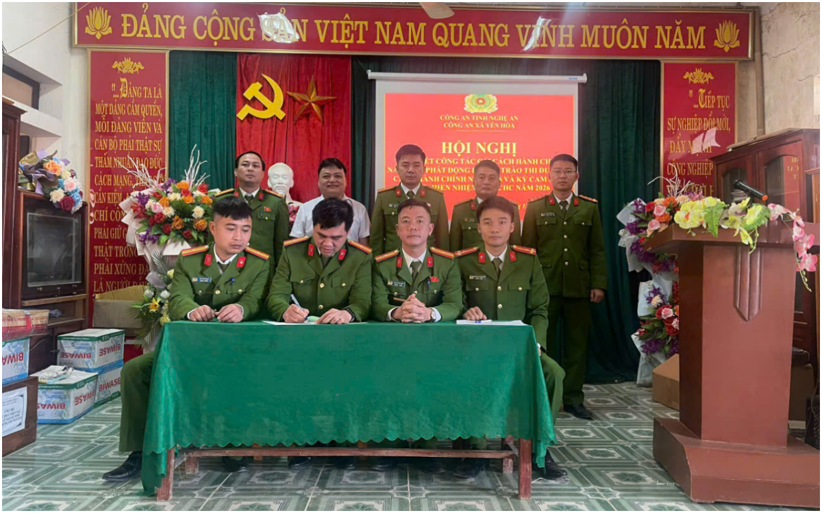 Công an xã Yên Hòa tổng kết công tác cải cách hành chính năm 2025