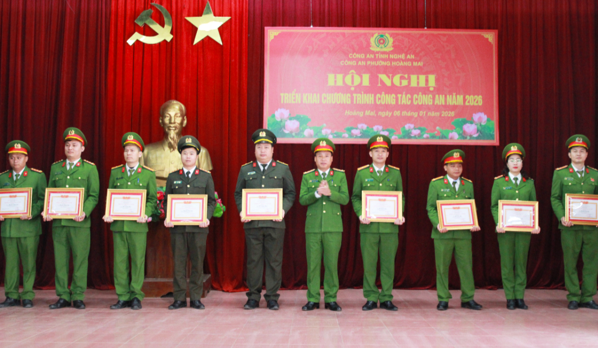 Công an phường Hoàng Mai triển khai chương trình công tác công an năm 2026
