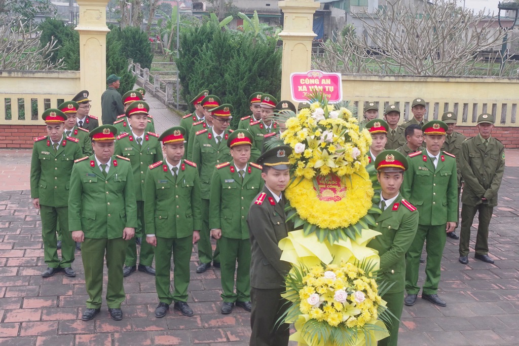 Công an xã Vân Tụ đẩy mạnh giáo dục chính trị tư tưởng