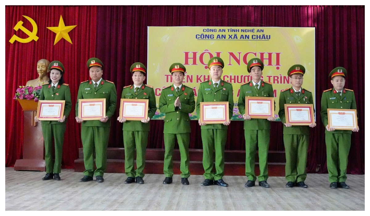 Công an xã An Châu triển khai chương trình công tác công an năm 2026