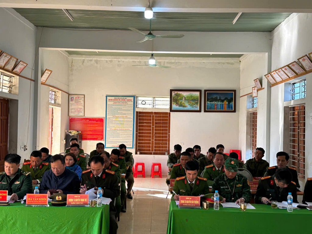 Công an xã Keng Đu tổ chức Hội nghị triển khai chương trình công tác công an năm 2026