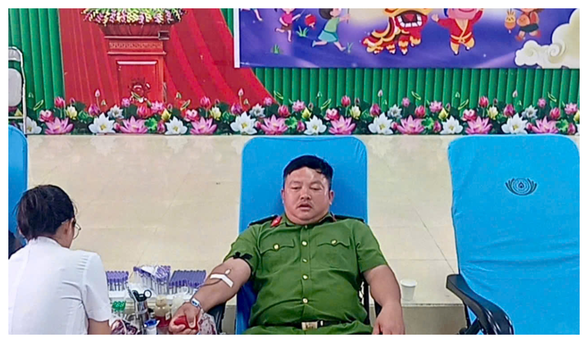 Chiến sỹ Công an 19 lần hiến máu cứu người