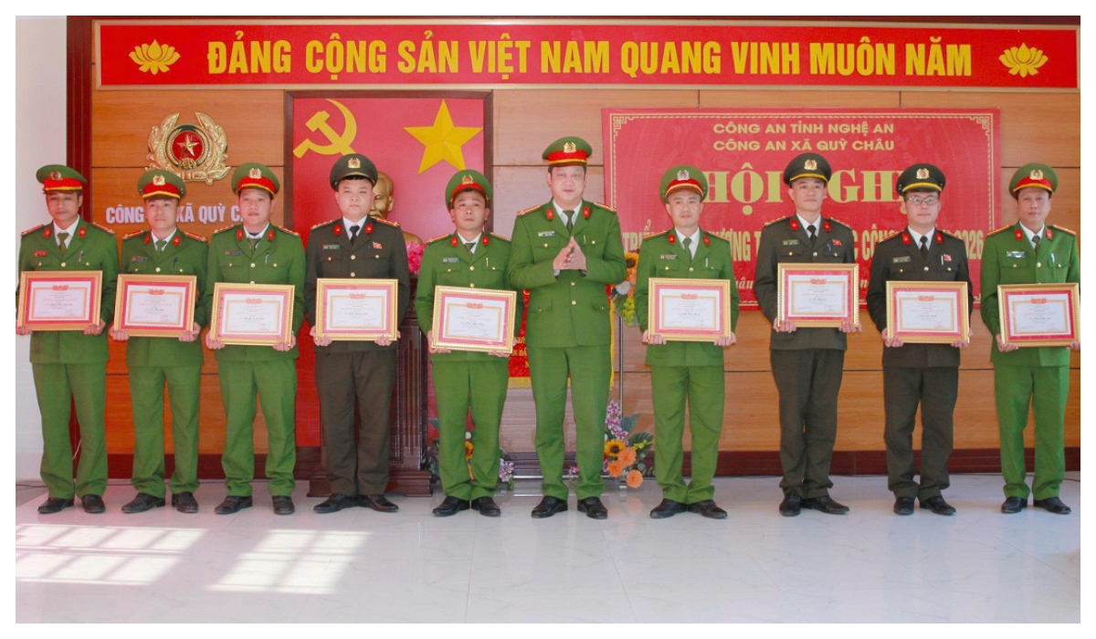 Công an xã Quỳ Châu triển khai chương trình công tác công an năm 2026