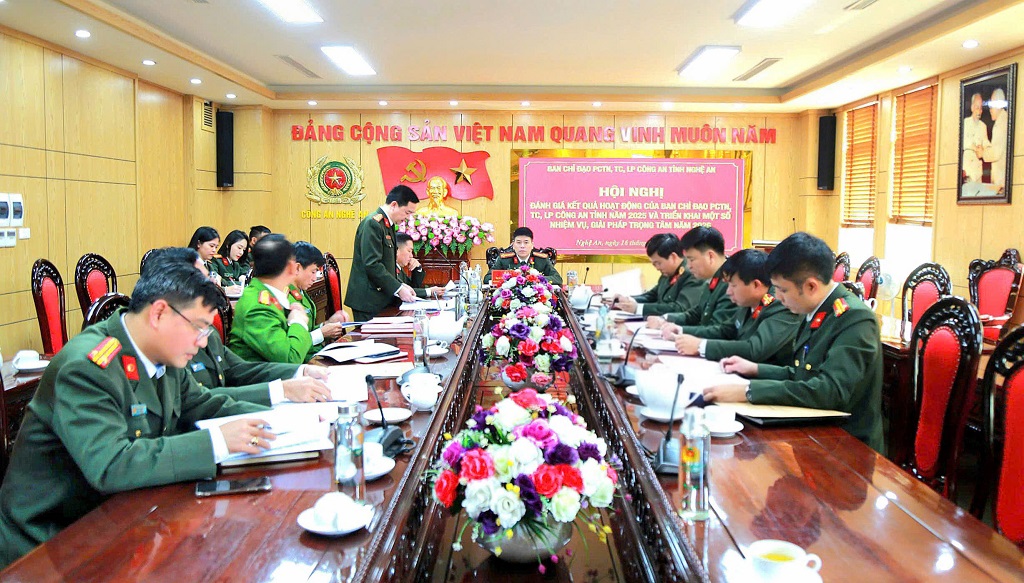 Đánh giá kết quả hoạt động của Ban Chỉ đạo phòng, chống tham nhũng, tiêu cực, lãng phí Công an tỉnh năm 2025