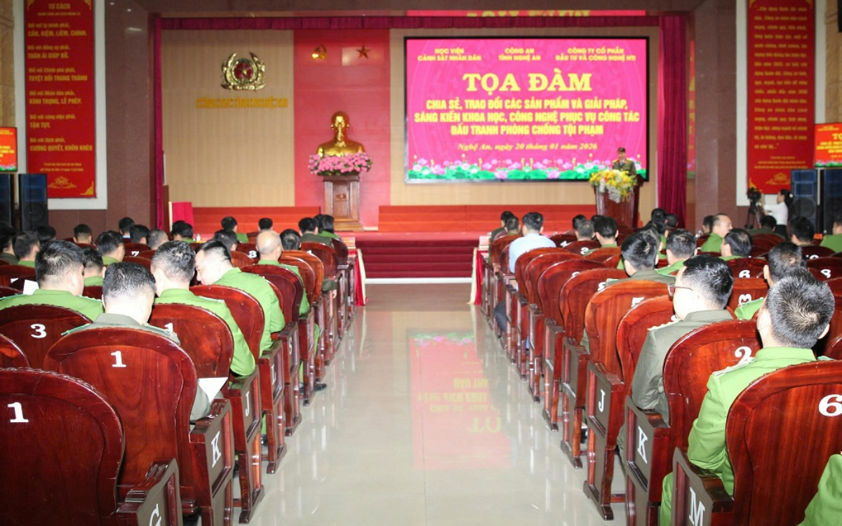 Tọa đàm chia sẻ, trao đổi sản phẩm khoa học công nghệ phục vụ công tác đấu tranh phòng, chống tội phạm