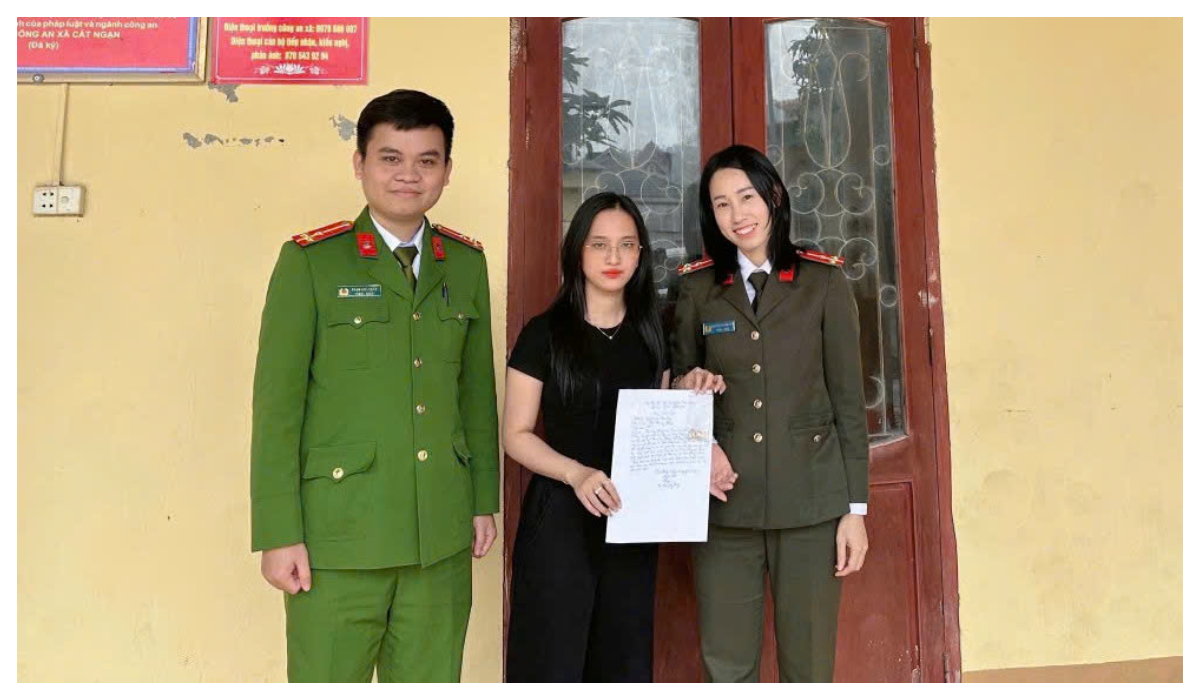 Công an xã Tam Đồng nhanh chóng làm rõ vụ trộm, trao trả tài sản cho người dân