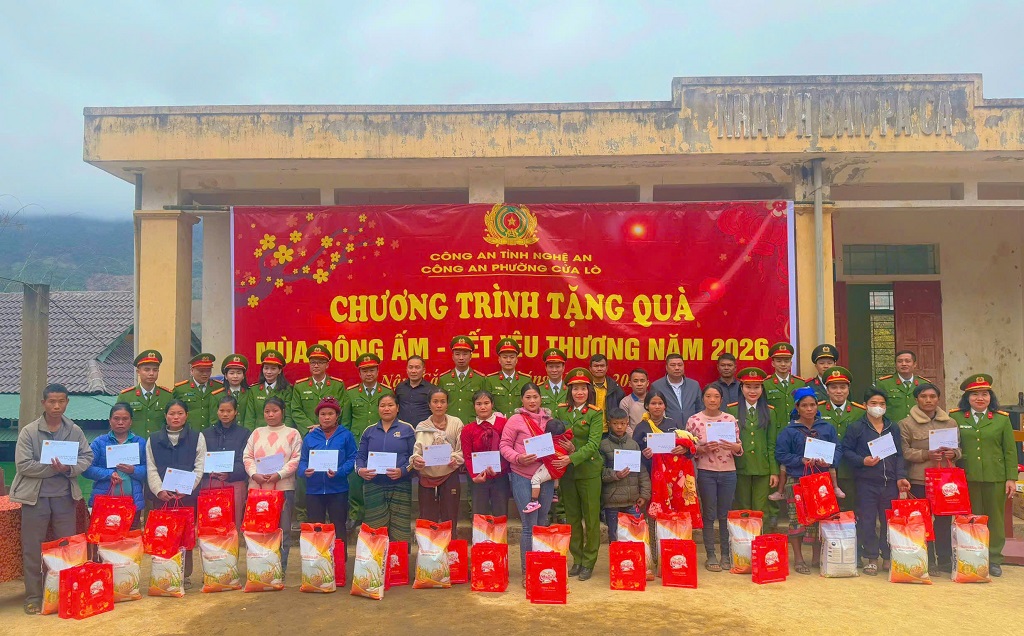 Công an phường Cửa Lò tổ chức hoạt động 