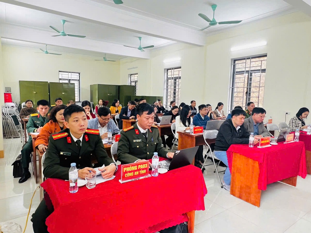 Công an xã Lượng Minh tập huấn công tác bảo vệ bí mật nhà nước năm 2026