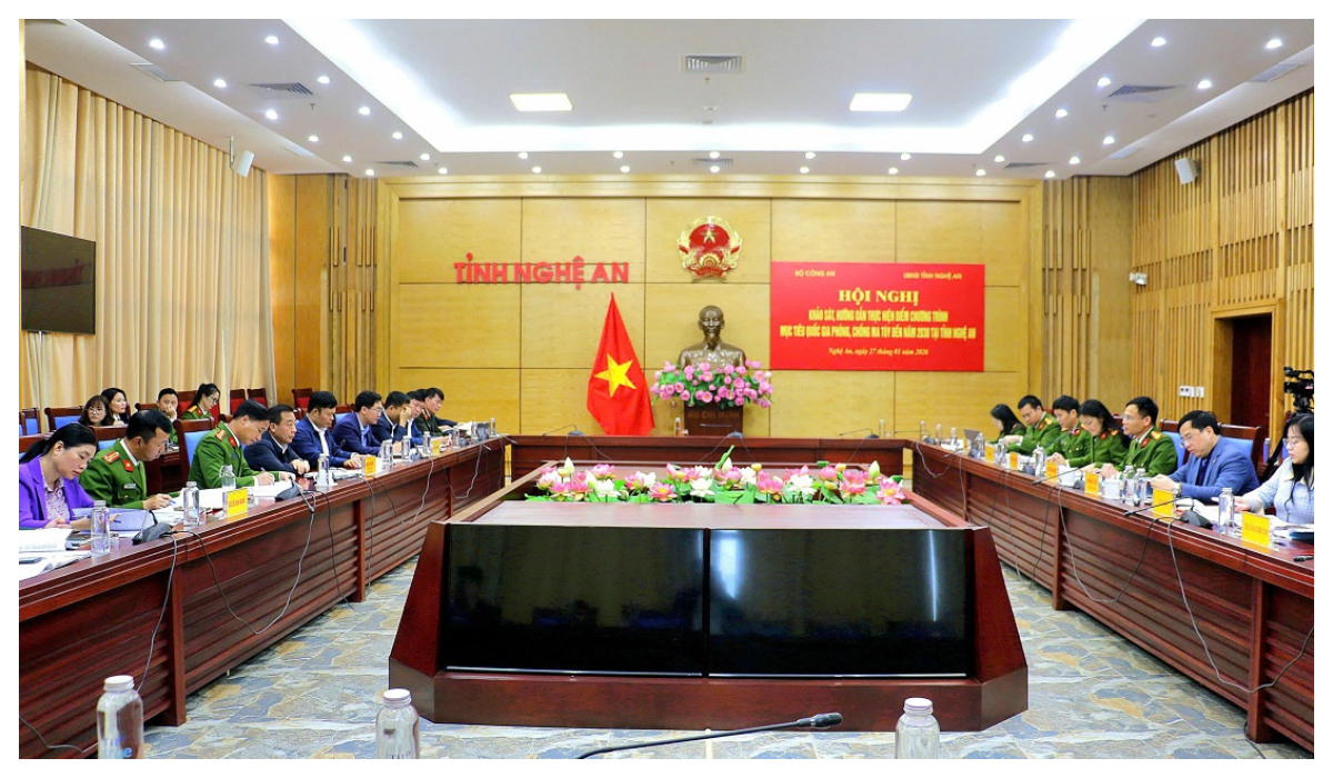 Khảo sát, hướng dẫn thực hiện điểm Chương trình mục tiêu quốc gia phòng, chống ma túy đến năm 2030 tại tỉnh Nghệ An