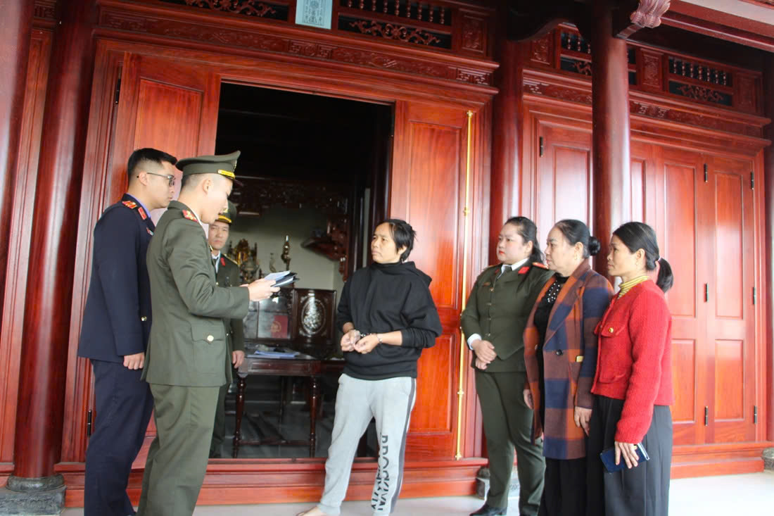 Công an tỉnh Nghệ An đã khởi tố vụ án hình sự, khởi tố bị can, ra lệnh tạm giam và khám xét khẩn cấp đối với bị can