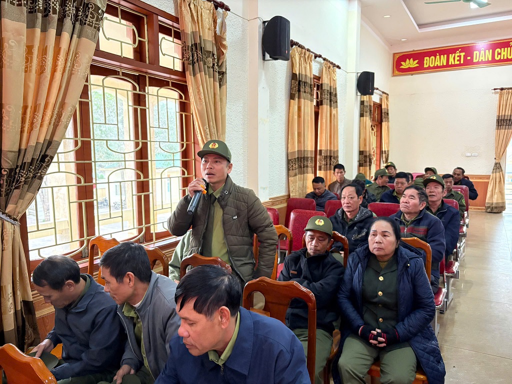 Đại diện Tổ ANTT phát biểu ý kiến 