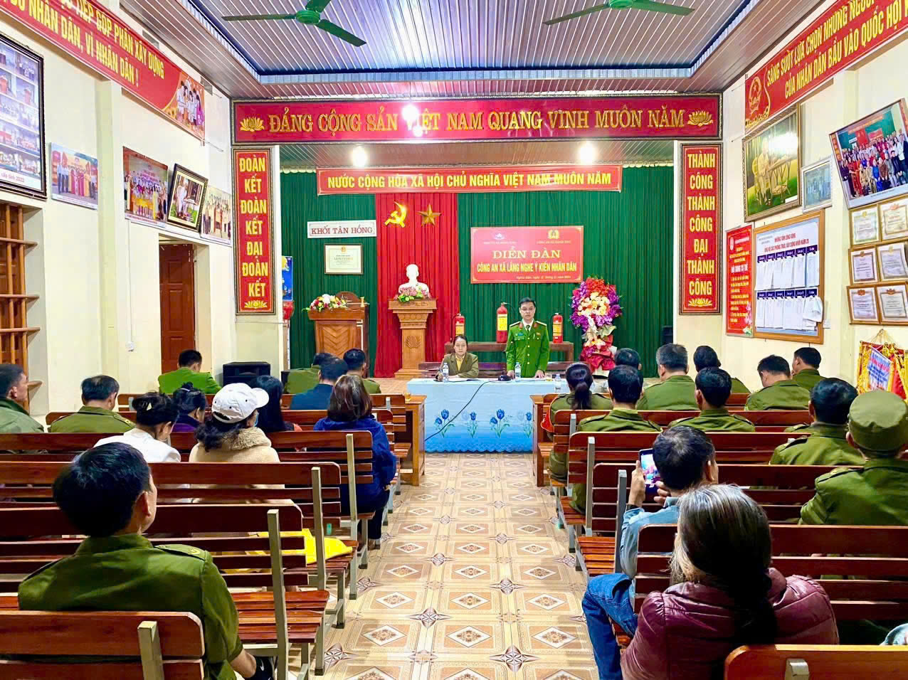 Ý kiến, kiến nghị của Nhân dân được Công an xã Nghĩa Đàn tiếp thu, giải đáp cụ thể