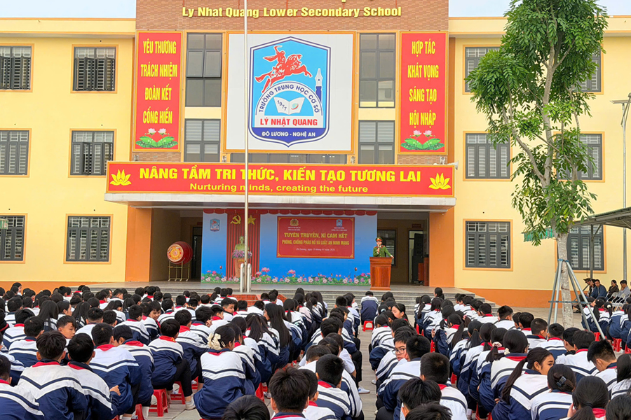 Toàn cảnh buổi tuyên truyền