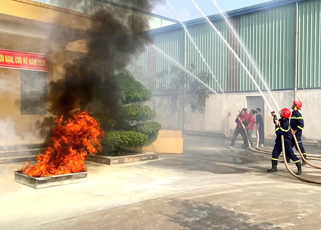 Thực tập phương án chữa cháy và cứu nạn cứu hộ tại Công ty Cổ phần khoáng sản Đông Á, Cụm Công nghiệp xã Đông Hiếu