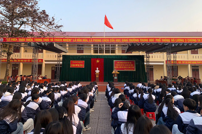 Toàn cảnh buổi tuyên truyền