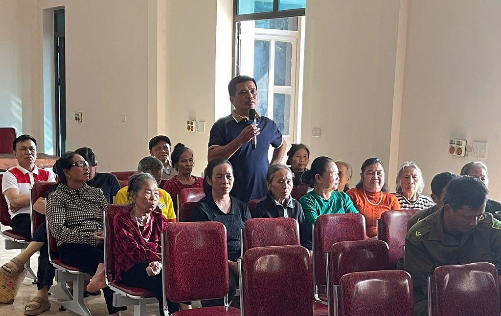 Đại diện người dân phát biểu ý kiến