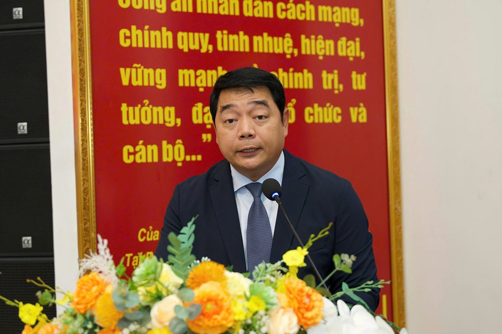 Ông Nguyễn Đức Hùng - Phó Tổng Giám đốc Tổng công ty Cảng hàng không Việt Nam phát biểu tại buổi lễ