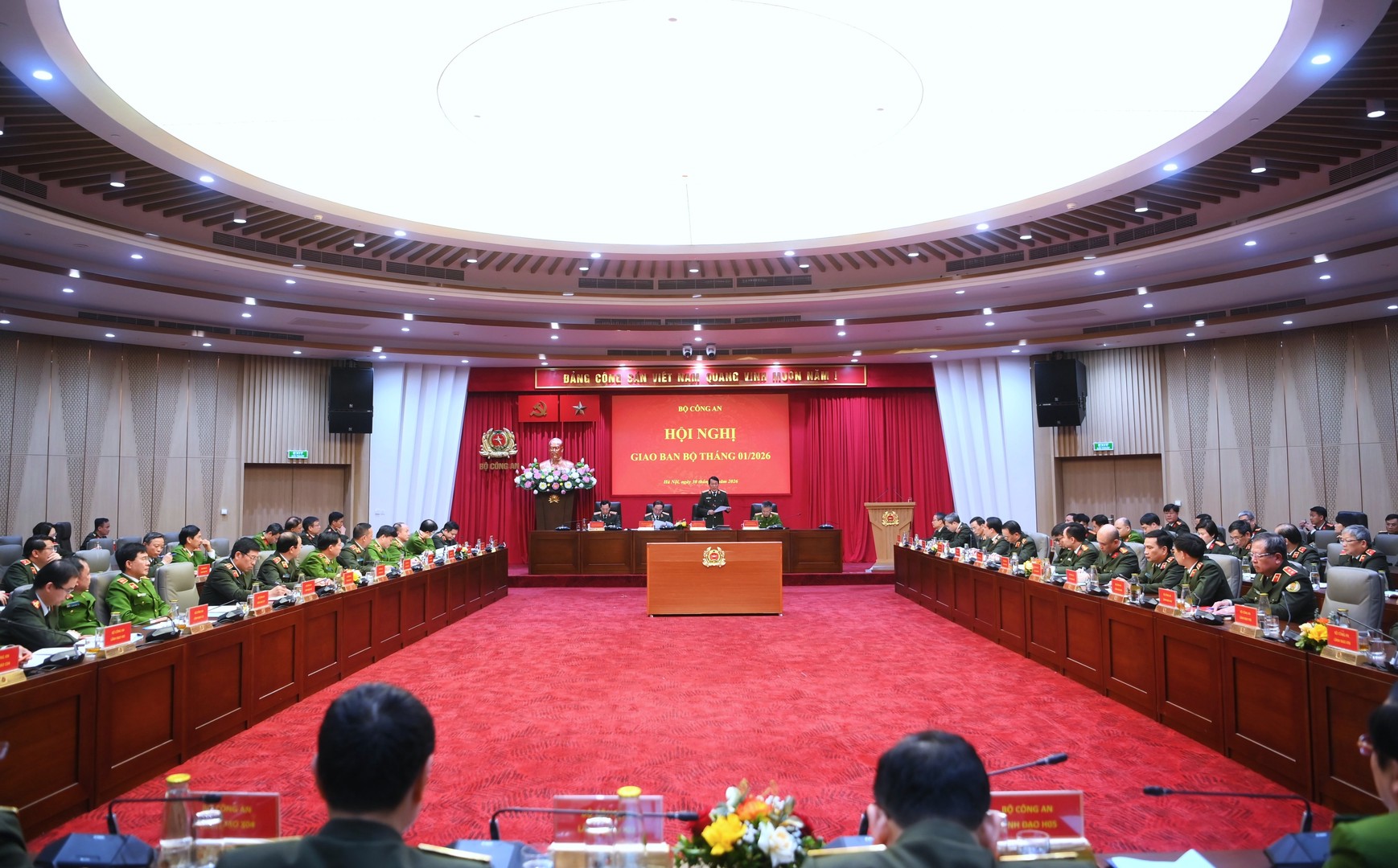 Toàn cảnh Hội nghị tại điểm cầu Bộ Công an