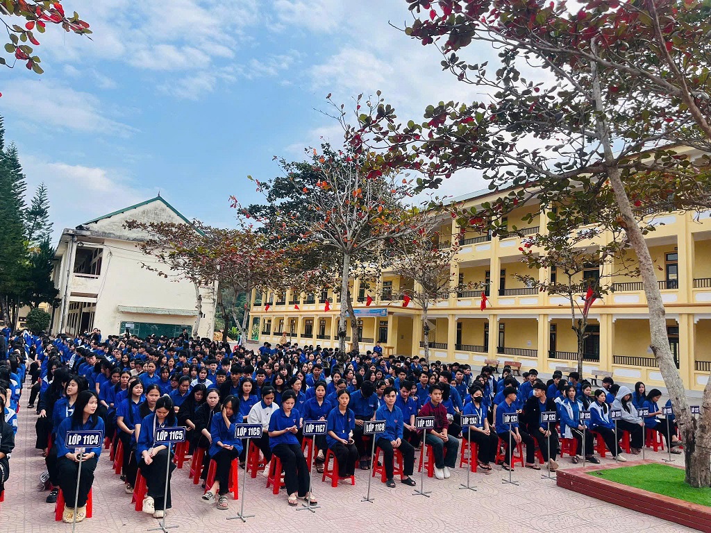 Công an xã Tương Dương tuyên truyền, phổ biến giáo dục pháp luật