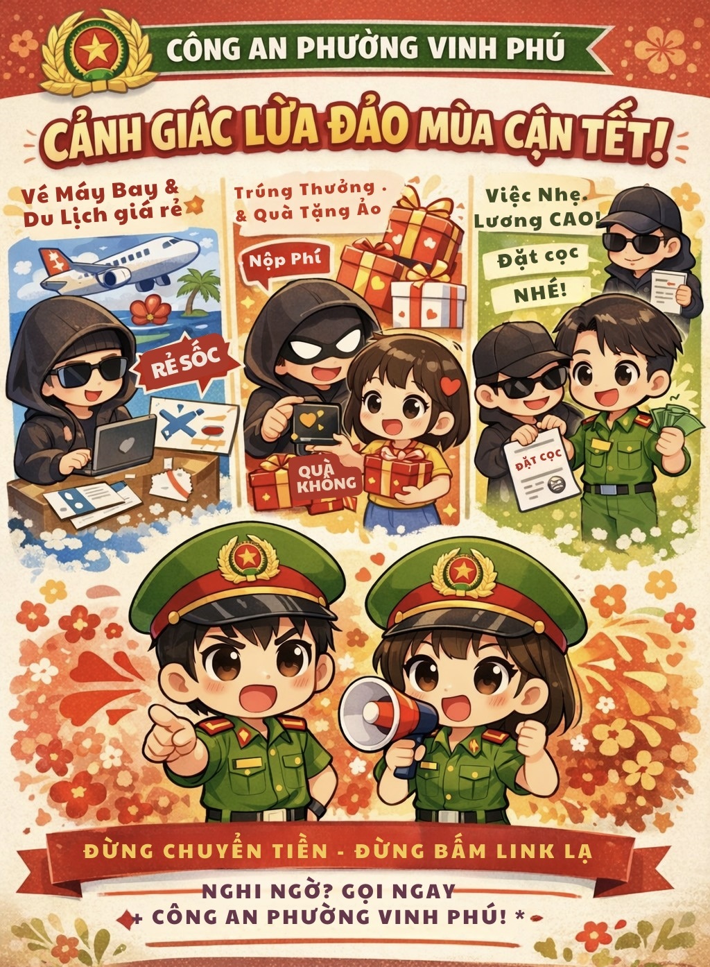 Công an phường Vinh Phú ứng dụng công nghệ số trong tuyên truyền, phổ biến pháp luật