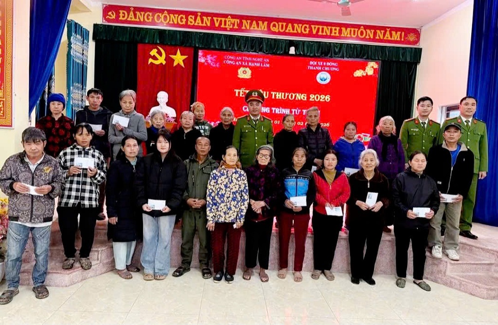 Công an xã Hạnh Lâm phối hợp tổ chức chương trình 