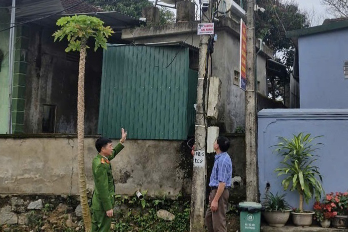 Xã Châu Khê lắp đặt 21 mắt camera an ninh