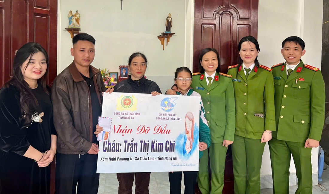 Mô hình “Em nuôi Công an xã” được Công an xã Thần Lĩnh triển khai góp phần lan tỏa giá trị nhân ái trong cộng đồng
