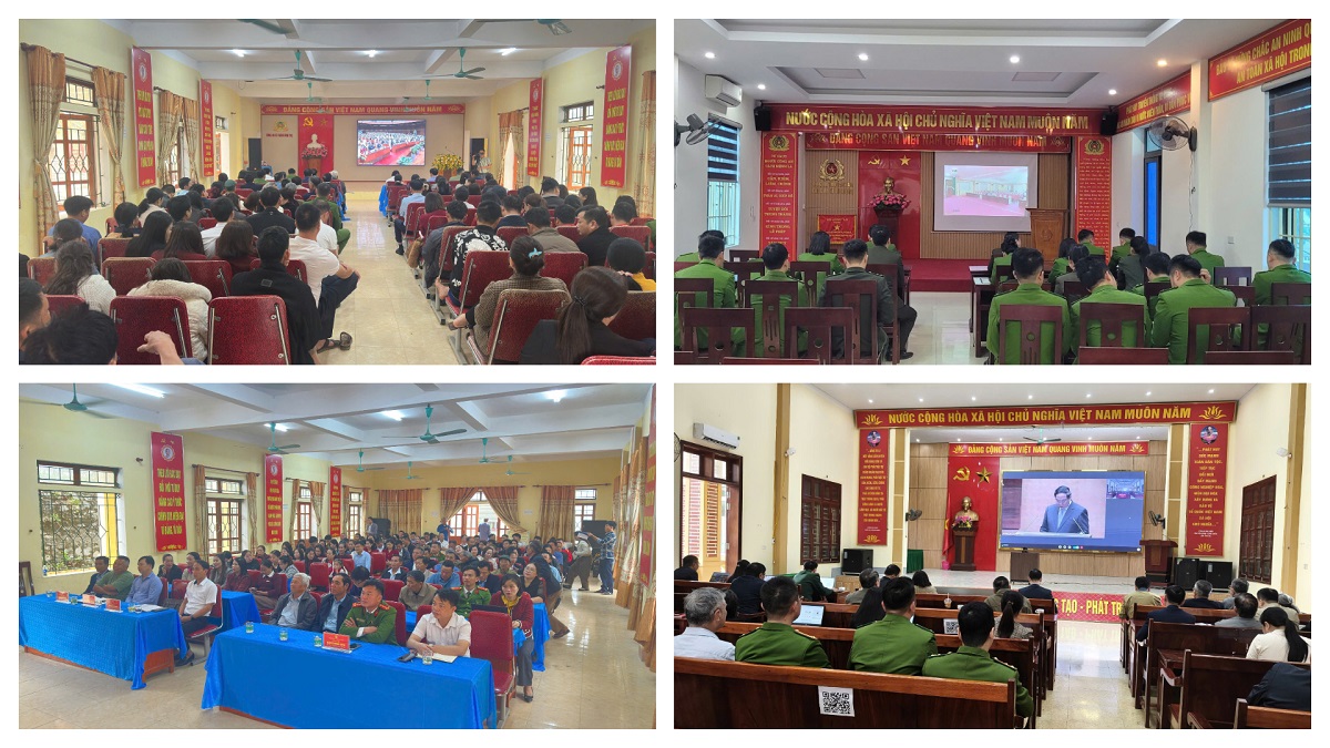 Công an cấp xã tổ chức theo dõi tại đơn vị trong quá trình ứng trực hoặc tham gia theo dõi tập trung cùng cấp ủy, chính quyền địa phương và bà con nhân dân