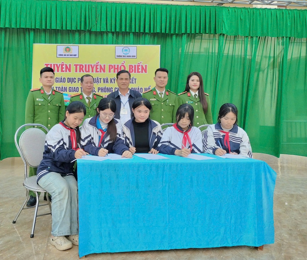 Tổ chức ký cam kết giữa Nhà trường và học sinh