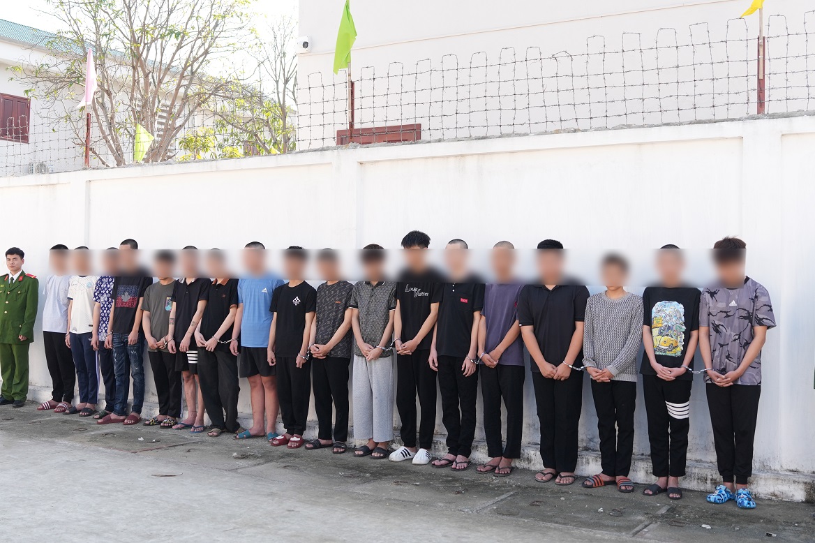 Các đối tượng tại cơ quan Công an