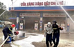Thực tập phương án chữa cháy và cứu nạn, cứu hộ tại Cửa hàng xăng dầu Chi Khê