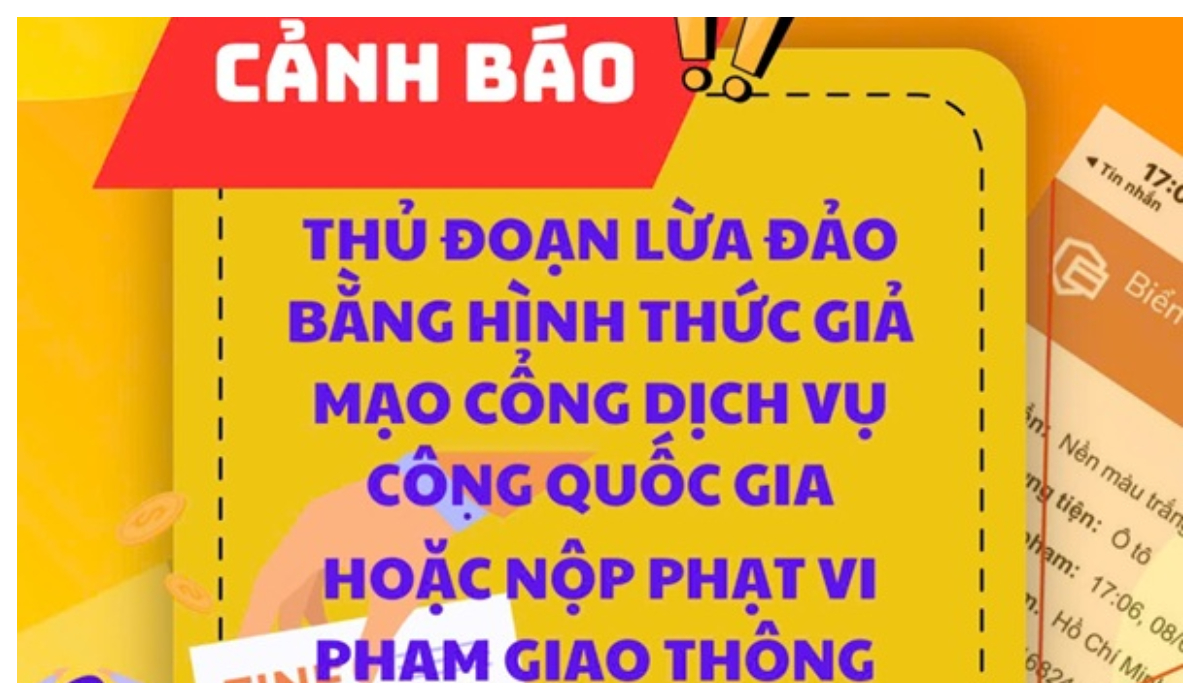 Cảnh báo thủ đoạn lừa đảo giả thông báo phạt nguội