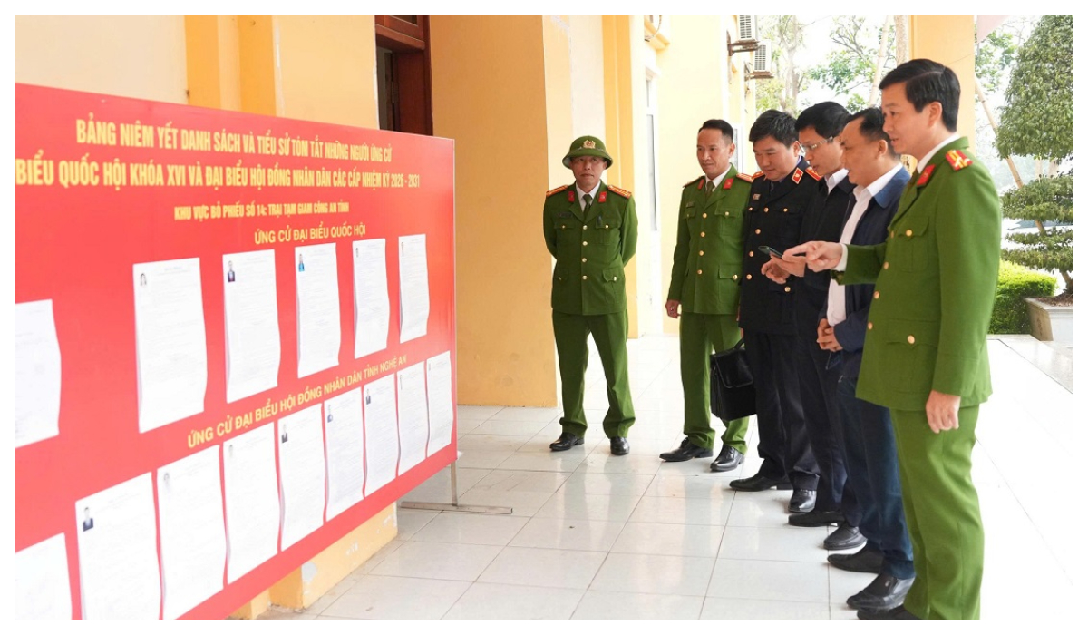 Công an Nghệ An chuẩn bị chu đáo cho những 