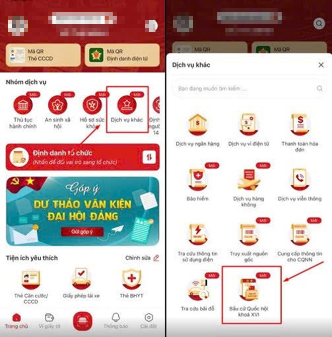 Ứng dụng VNeID đã tích hợp chức năng 