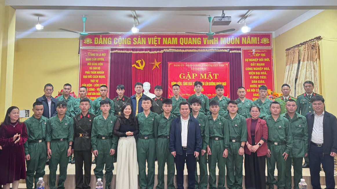 Gặp mặt thanh niên lên đường nhập ngũ năm 2026.