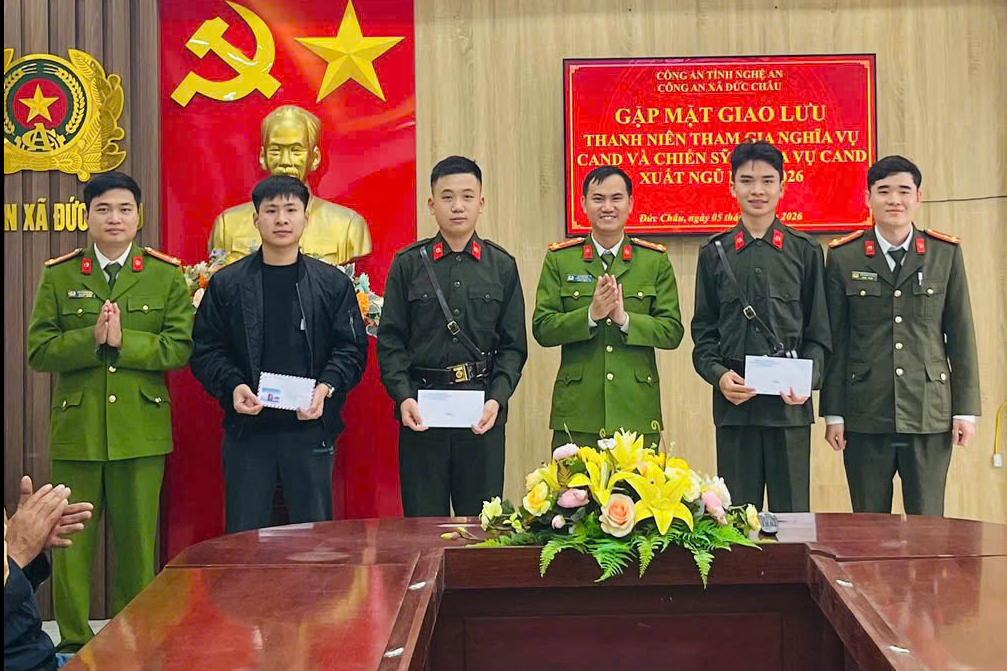 Gặp mặt thanh niên thực hiện nghĩa vụ Công an nhân dân năm 2026