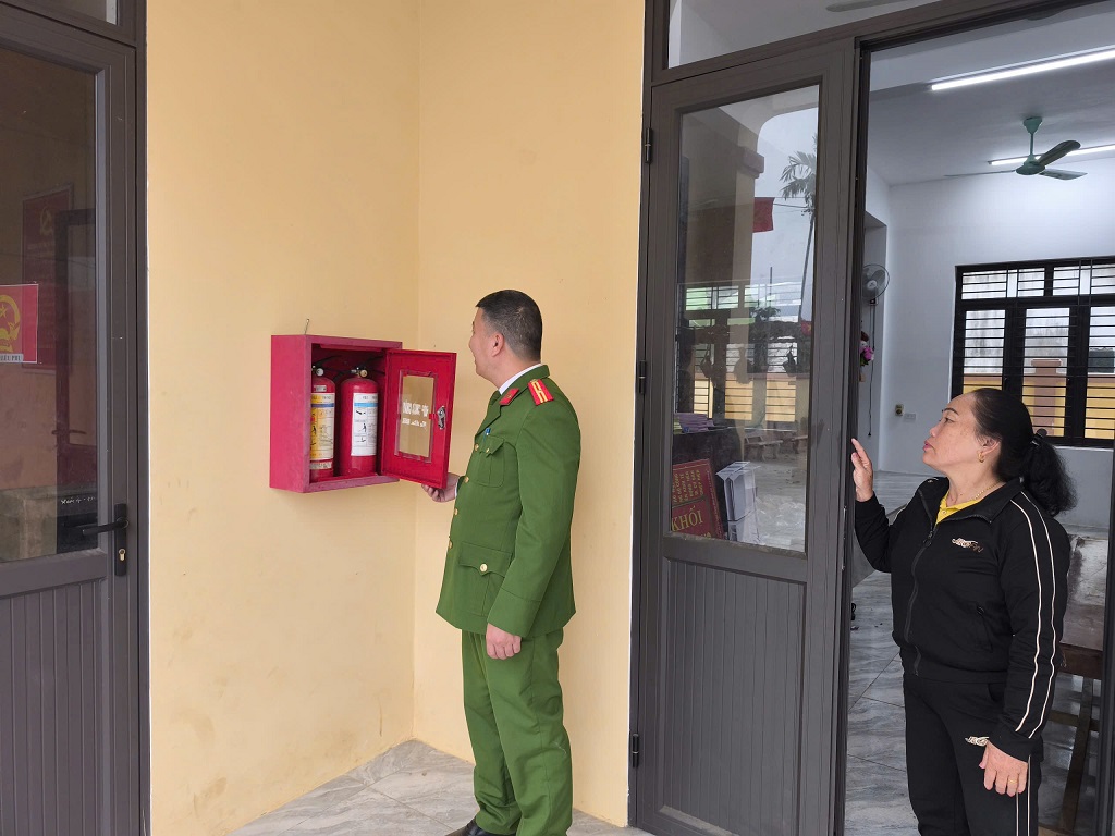 Công an phường Tây Hiếu chủ động bảo đảm an toàn PCCC phục vụ bầu cử