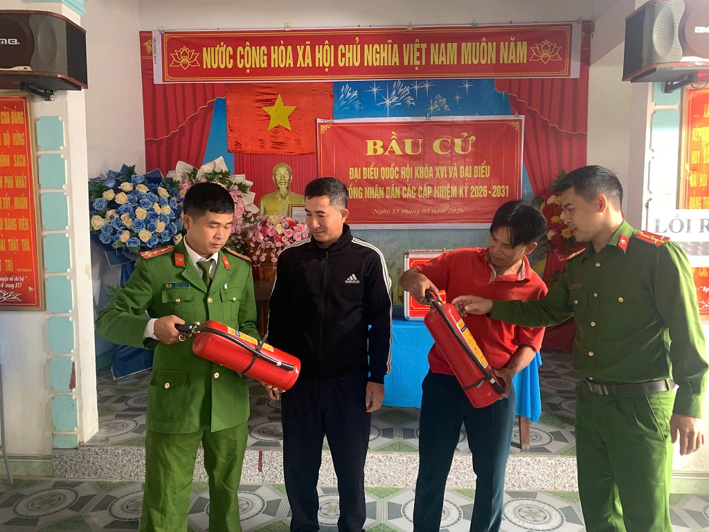 Kiểm tra PCCC tại điểm bầu cử