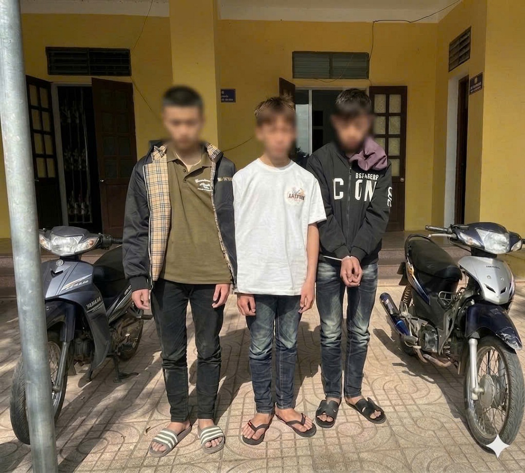 Công an phường Vinh Lộc làm rõ nhóm thanh thiếu niên trộm cắp xe máy