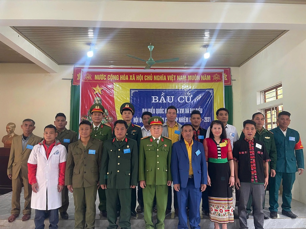 Công an xã Bắc Lý bảo đảm ANTT, phục vụ bầu cử diễn ra an toàn, đúng quy định