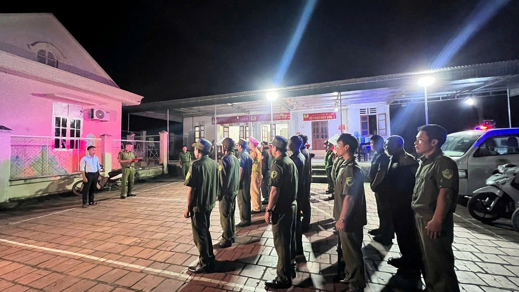 Công an xã Chiêu Lưu bảo đảm ANTT, phục vụ bầu cử diễn ra an toàn