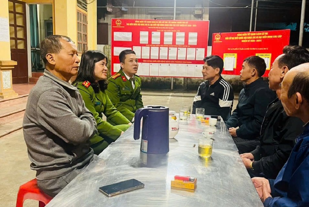 Công an phường Vinh Hưng bảo đảm ANTT, góp phần thành công cuộc bầu cử