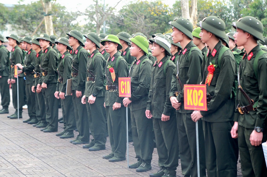 Lễ giao nhận quân được tổ chức trang trọng