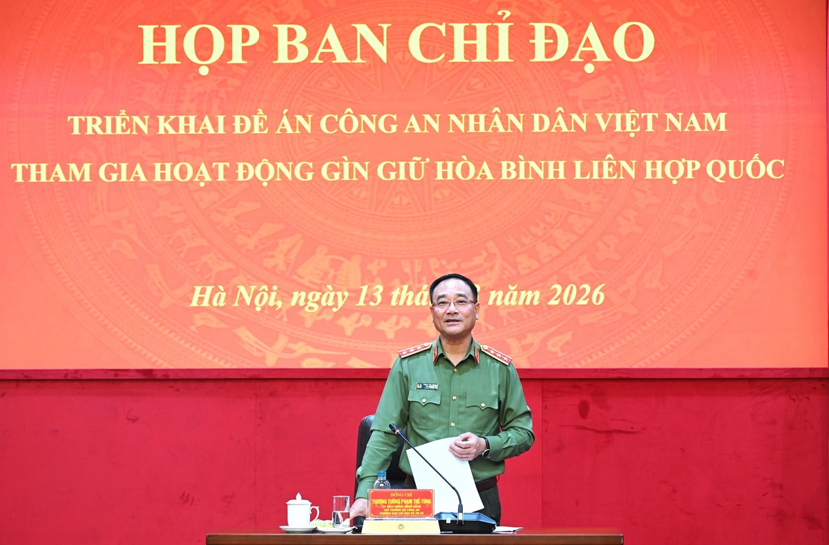 Thứ trưởng Phạm Thế Tùng phát biểu tại cuộc họp. 