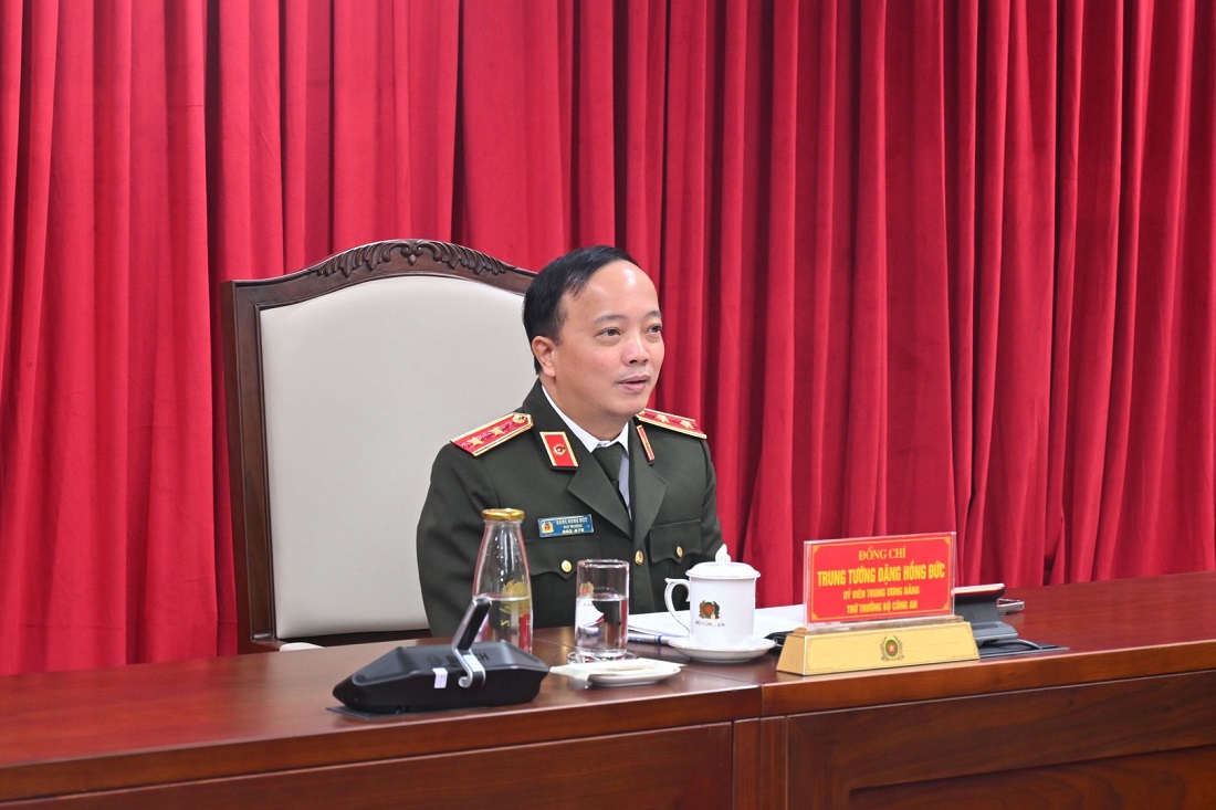 Trung tướng Đặng Hồng Đức, Thứ trưởng Bộ Công an tại Buổi làm việc