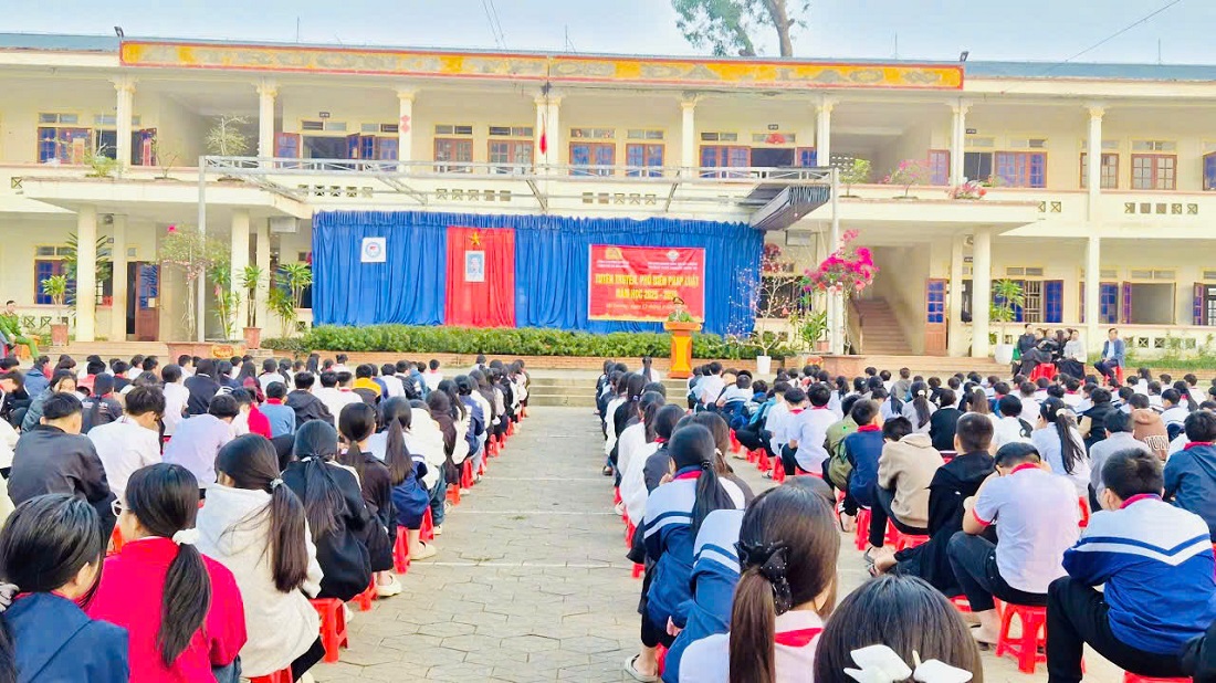 Toàn cảnh buổi tuyên truyền 