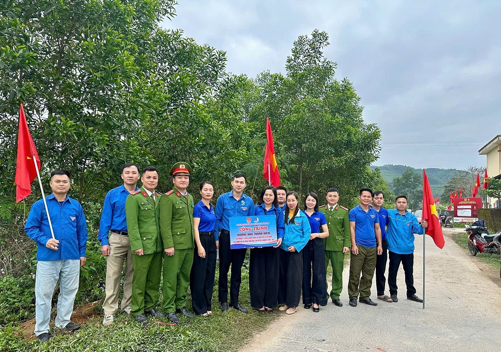 Công trình thanh niên với sự đồng hành của Đoàn xã