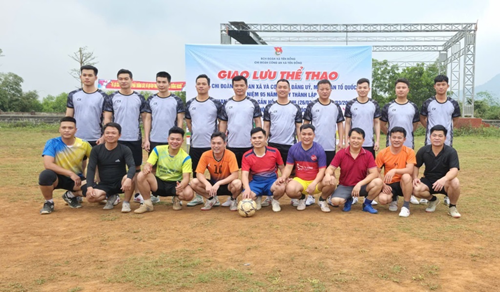 Công an xã Tiên Đồng giao lưu bóng đá chào mừng kỷ niệm 95 năm Ngày thành lập Đoàn TNCS Hồ Chí Minh