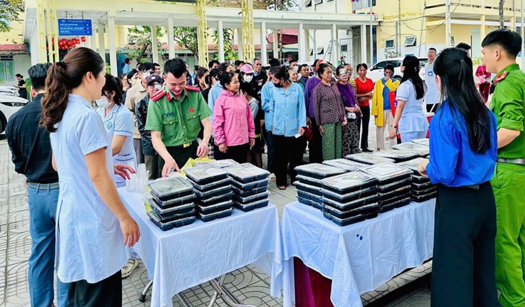 Công an xã Nghĩa Đồng tổ chức chương trình 